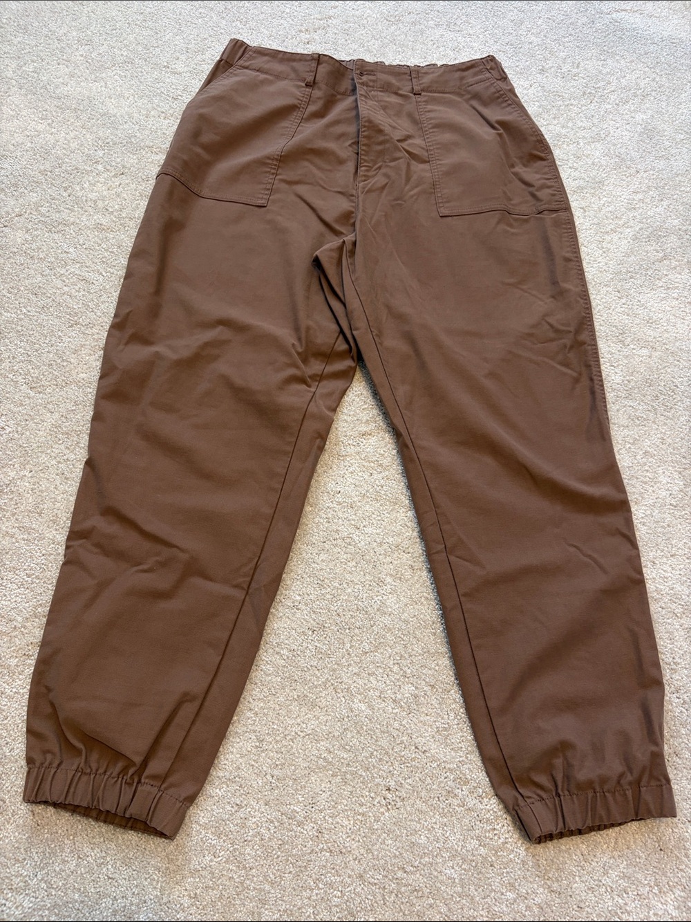 Uniqlo Men's Brown Elastic Cuff Joggers